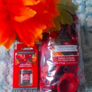 Apple Cinnamon, Lavender and Eucalyptus with matching essential oil.